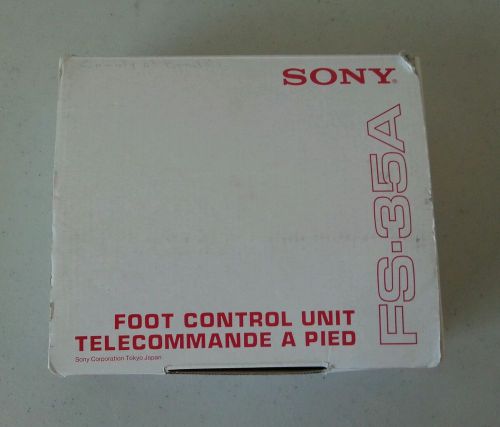 NEW NOS Sony FS-35A Foot Pedal For BM-20, BM-25, BM-30, BM-35, BM-40, And More