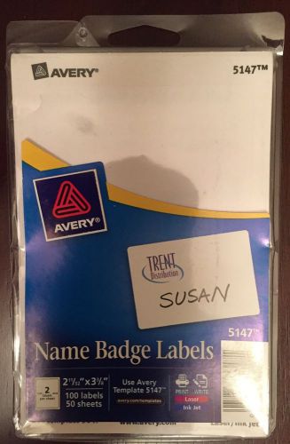 Avery Dennison Ave-5147 Name Badge Label - 2.34&#034; Width X 3.37&#034; Length