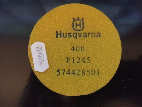 Husqvarna p 1245 polishing pads, 400 grit, 3in for sale