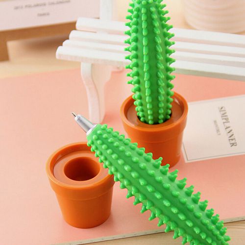 Spike Pen Cactus Pen Office School Fashion Gift Ballpoint Pen with Plant Pot ASU