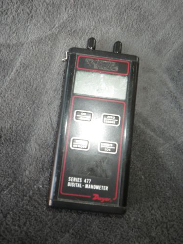 Dwyer Series 477 Handheld Digital Manometer USED WORKING Vacuum Smoke Test Unit