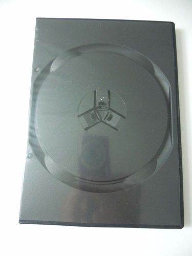 160 empty blank standard replacement dvd cases; single slot; black; 14 mm. new! for sale