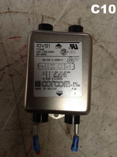 Corcom 10VS1 RFI Power Line Filter 10A 120/250V 50/60Hz