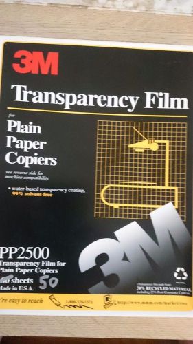 3M TRANSPARENCY FILM PP 2500 50 Sheets REPLACES 3M 686/688 &amp; SCOTCH 501/503