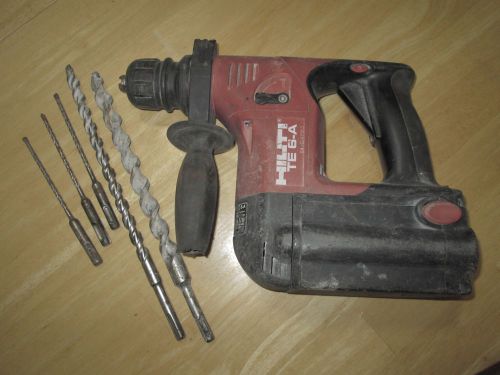 Hilti te 6-a 36v cordless rotary hammer drill w/ 1 battery te6-a &amp; bits for sale