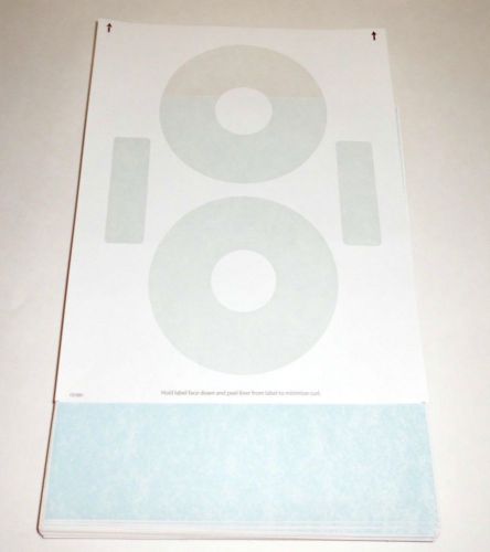 CD/DVD Labels 2 Up Parchment Blue (Neato) 100 labels