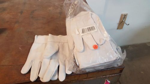 Welding Gloves, Goatskin Leather, Large (12 Pairs)