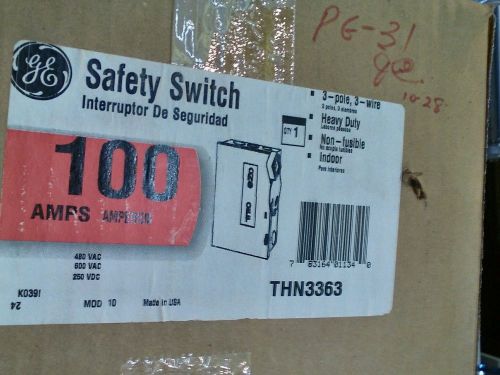 GE THN3363 Spec-Setter Heavy Duty Safety Switch 600V 100A