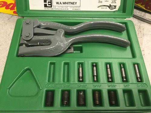 W.A.Whitney No. 45 Portable Hand Punch With Accessories In Case