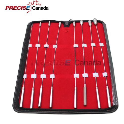 BAKES ROSEBUD 8 PIECES SET OF UTERINE URETHRAL DILATOR WITH A CARRYING CASE
