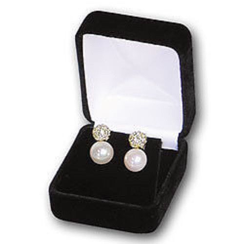 NEW 3 Black Velvet Large Earring pendant Jewelry Gift Boxes