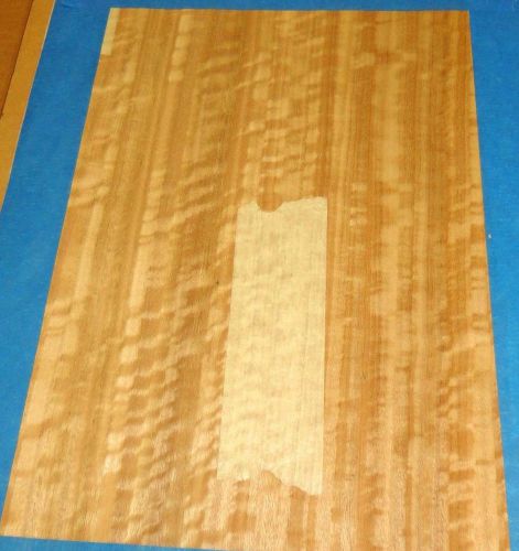 Australian eucalyptus figured wood veneer 12&#034; x 15&#034; raw no backing 1/42&#034; thick for sale