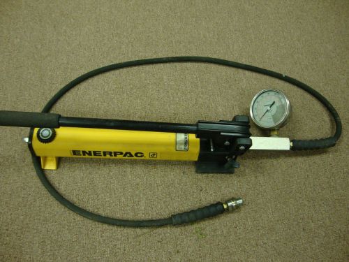 ~~enerpac  p-391 10000 psi hand pump &amp; h9206 hose with pressure gauge~~ for sale
