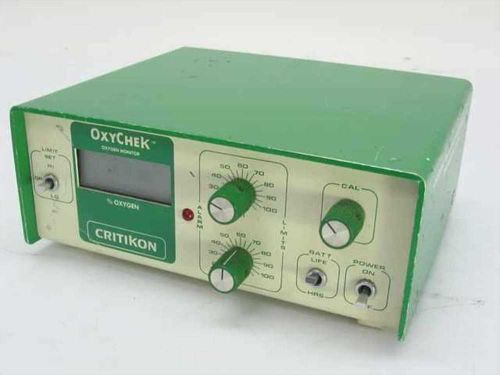 Critikon Oxychek Oxygen Monitor 9 VDC 2000