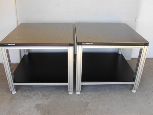 SET of 2 NEWPORT OPTICAL BREADBOARDS TABLE / ADJUSTABLE BENCHES free crate, ship