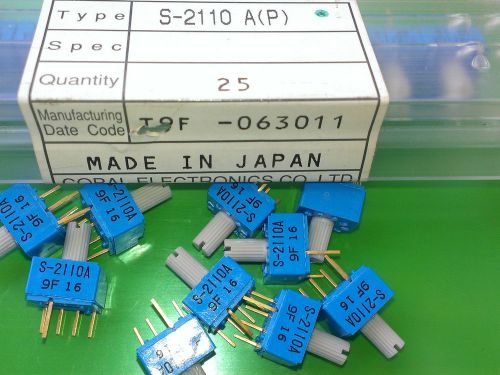 [10 pcs] copal s-2110a  rotary coded switch decimal  with knob , top setting for sale