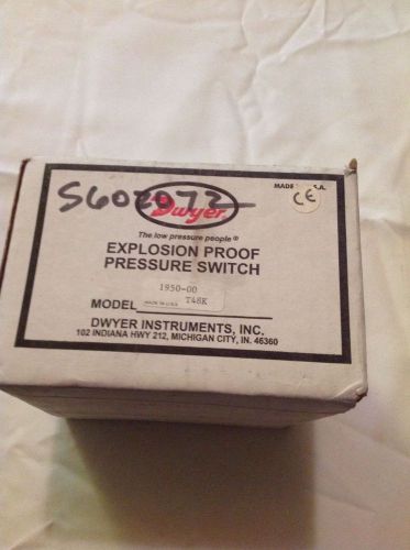 Dwyer 1950-00 t48k explosion proof differential pressure switch new for sale
