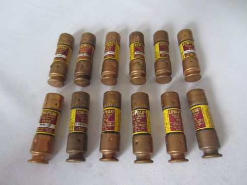 Lot of 12 Bussmann LPN-RK-1SP Fuses 1A 1 Amp Tested