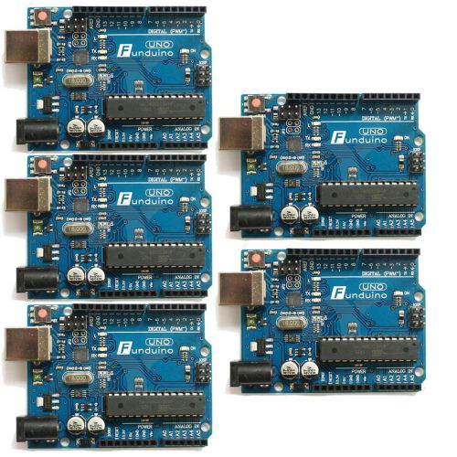 5 Pcs UNO R3 Development Board MEGA328P ATMEGA16U2 For Arduino Compatible