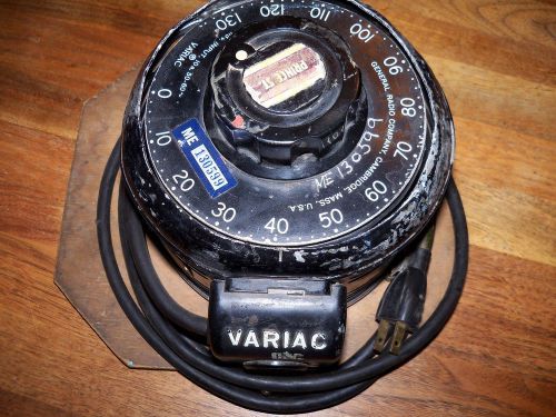 General Radio  Variac Variable Autotransformer 115 vac 10 amp 50-60 hz