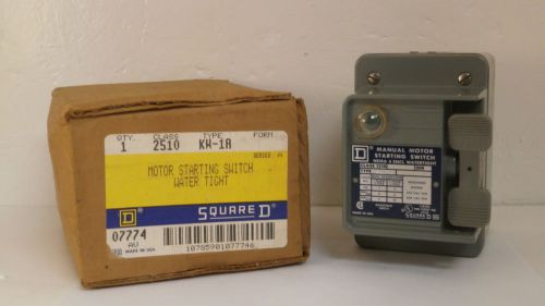 SQUARE D WATER TIGHT MOTOR STARTING SWITCH 2510 KW-1A