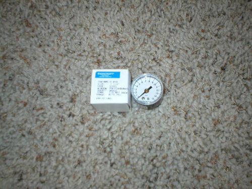 New in box, ashcroft 0-15 psi pressure gauge with 1 1/2&#034; face 15w1005 h 01b for sale