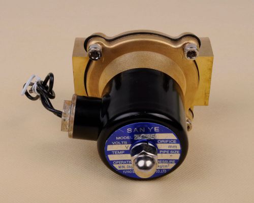1&#034; 24V DC Electric Brass Solenoid Valve Water Gas Air