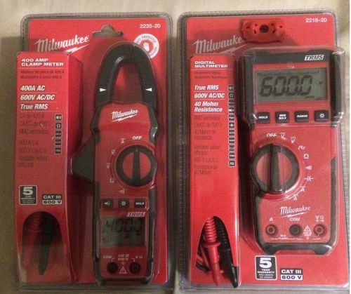 Milwaukee digital multimeter and 400 amp clamp meter for sale