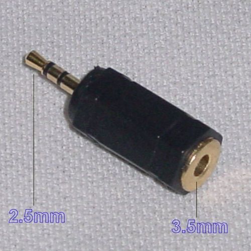 - 2.5mm to 3.5mm Audio Plug Jack Connector Adapter HKe