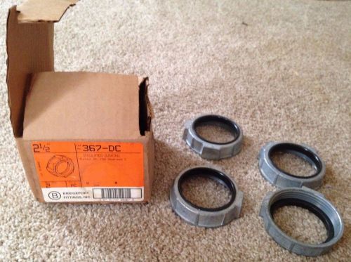 Lot of Four (4) 2 1/2&#034; Insulated Bushing Catalog Number 367-DC -- FREE SHIPPING!