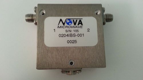 Nova Microwave 0204BS-001 SMA RF Isolator CF=2.04GHz