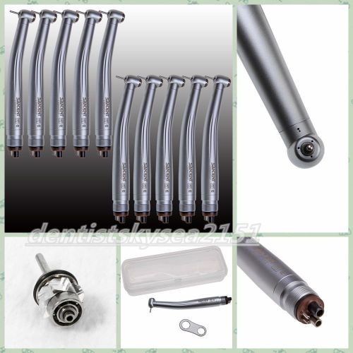 10pcs dental clean head turbine high speed push button handpieces 4 holes ma4 ce for sale