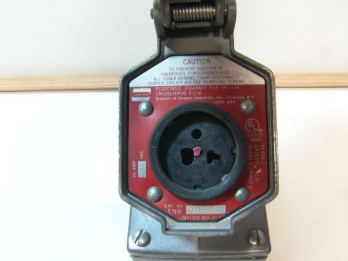 20 Amp Crouse Hinds Explosion Proof 120 v Receptacle ENR21201 - Complete