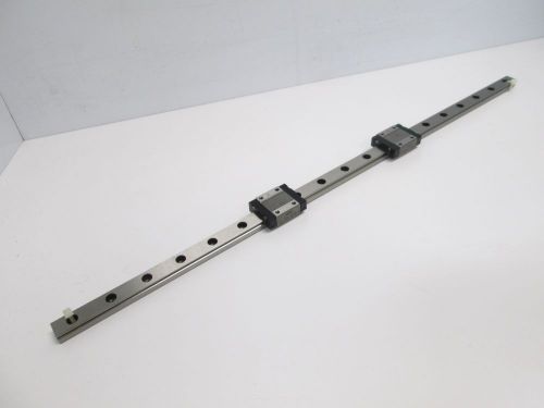 Iko lwl12b linear rail with 2 carriages, 18.5&#034; l x 12mm w x 8mm h for sale