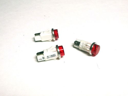 NEW ... Chicago Miniature Indicator Bulbs Cat# 1050QC1 (Red) Qty of 3 ... VI-143