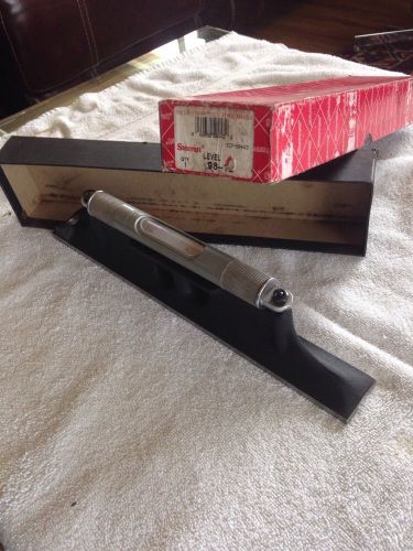 Starrett Machinist Level 98-12 with Ground and Graduated Vials Original Box