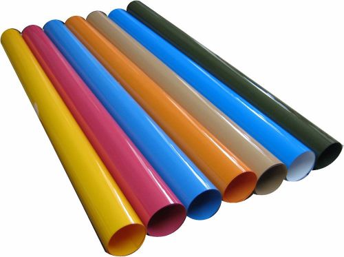 20&#034; pu super quality heat press vinyl cutter material kit of 7 colors 12&#034; each for sale