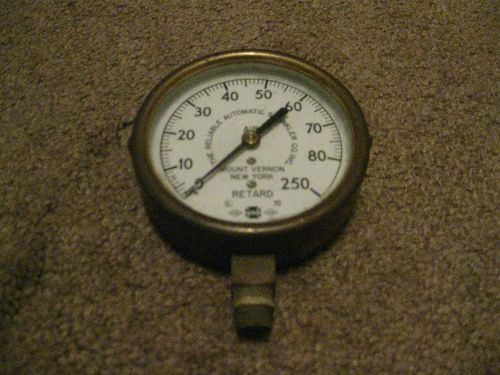 Brass reliable automatic sprinkler co. gauge air retard for sale