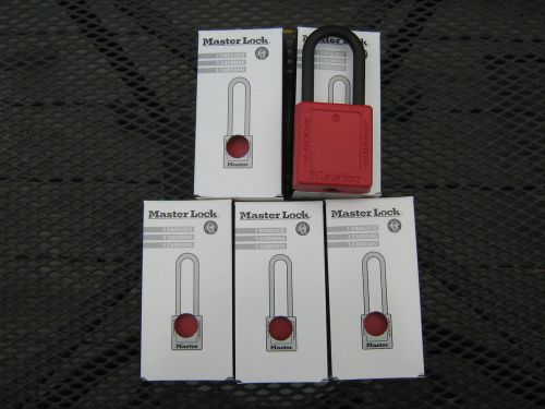 Master tag out locks #406 red 5 each for sale