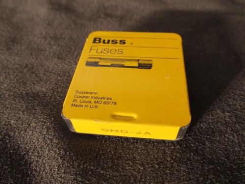 NEW NOS Lot of (5) Cooper Bussmann GMD-2A Fuses GMD2A 250V