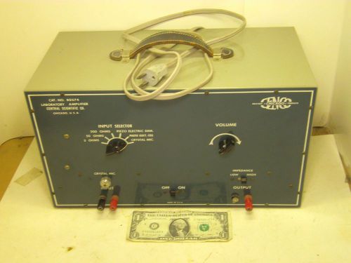CENTRAL SCIENTIFIC CO. LABORATORY AMPLIFIER 80574 CENCO SEE PHOTOS FREE SHIPPING