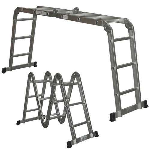 New Multi Purpose Aluminum Ladder Extendable Folding Step Ladder