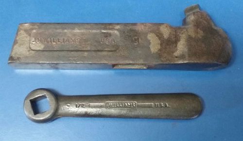 J. H. Williams Lathe Tool Holder TH-2-S with Williams 1/2&#034; Wrench - 585