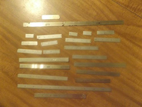 Lot Of Machinists Rules And A .030 Feeler Gauge