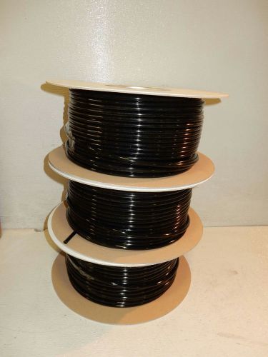 Lot of (3) reels iapd linerar low density polyethlene tubing, bk, .250&#034;id x 500&#039; for sale