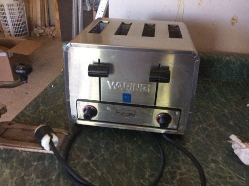 Toaster, Pop-up, 4-Slice Heavy-Duty Commercial Toaster, 120V, Waring WCT800