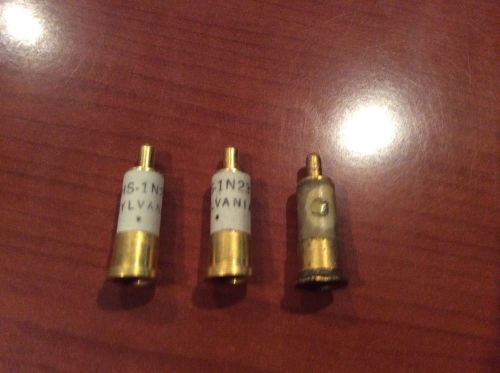 Microwave Mixer Diode  CHS 1N23 Sylvania  3 pieces