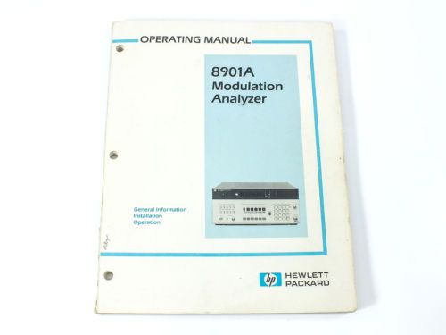 Modulation Analyzer Operating Manual - HP 8901A
