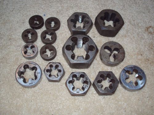 Lot of 15 Dies Threadit P&amp;W GTD BUTFLD Threadwell More