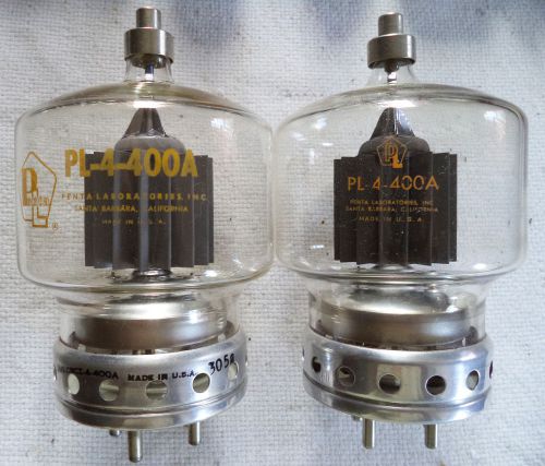 (2) Used Penta 4-400A / PL-4-400A Radial Beam Power Tetrode Tube  N/R